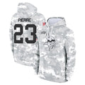 M.Vikings #23 James Pierre Player Arctic Camo Salute to Service Pullover Hoodies Limited Game Gdoa Stitched Jerseys