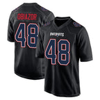 NE.Patriots #48 Namdi Obiazor Player Carbon Fashion Limited Home Game Gdoa Stitched Jerseys