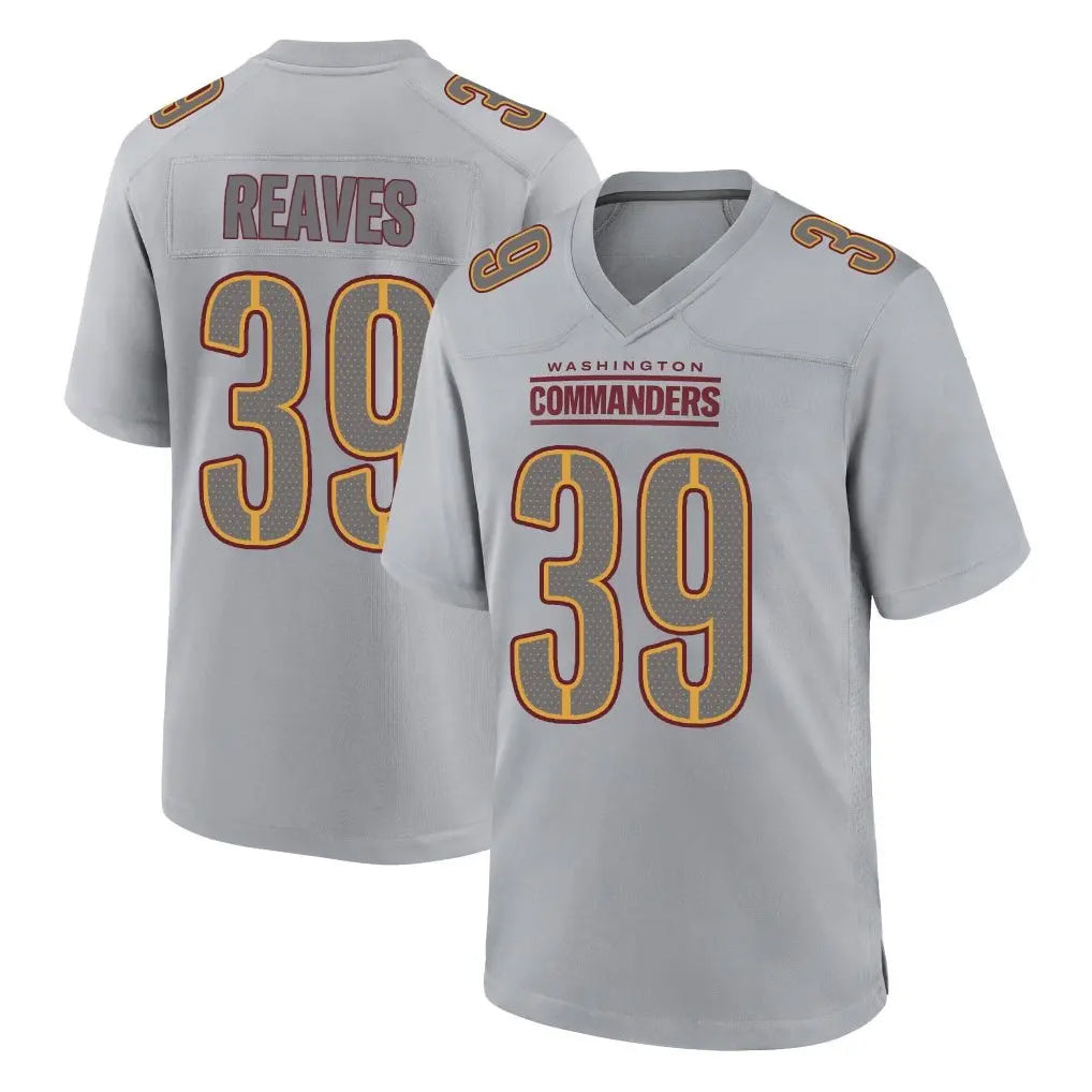 W.Commanders #39 Jeremy Reaves Player Gray Atmosphere Fashion Home Game Gdoa Stitched Jerseys