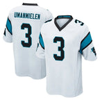 C.Panthers #3 Princely Umanmielen Player White Game Gdoa Stitched Jerseys