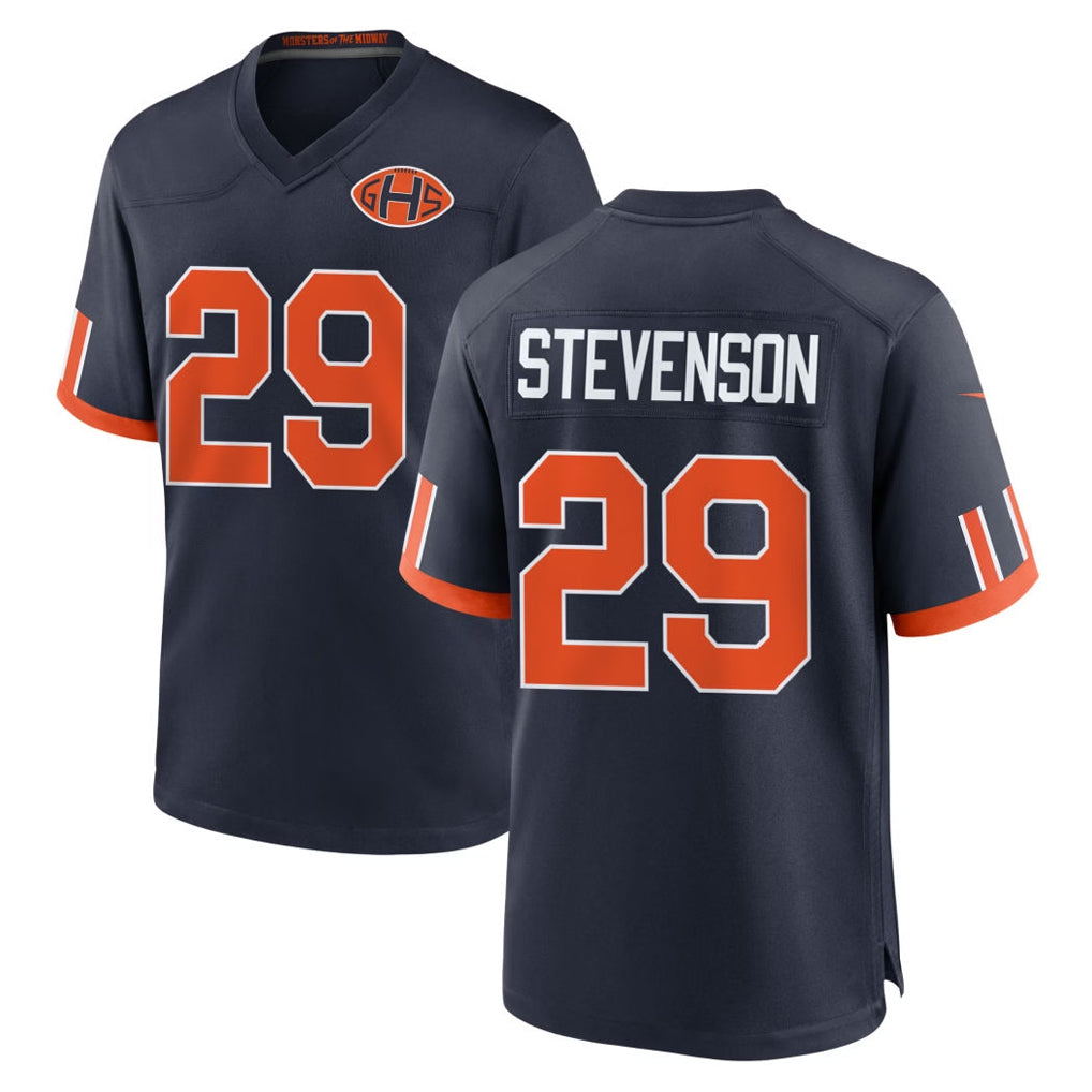 C.Bears #29 Tyrique Stevenson Player Navy 2026 Rivalries Collection Home Game Gdoa Stitched Jerseys