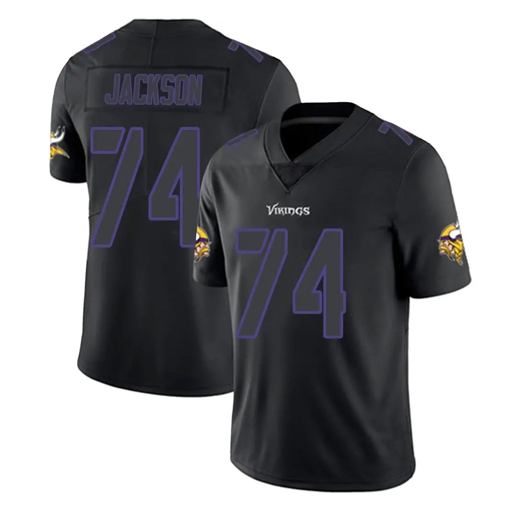 MN.Vikings #74 Donovan Jackson Player Black Impact LImited Home Game Gdoa Stitched Jerseys