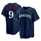 M.Twins #9 Trevor Larnach Player Navy Replica Alternate Home Fdoa Stitched Jerseys