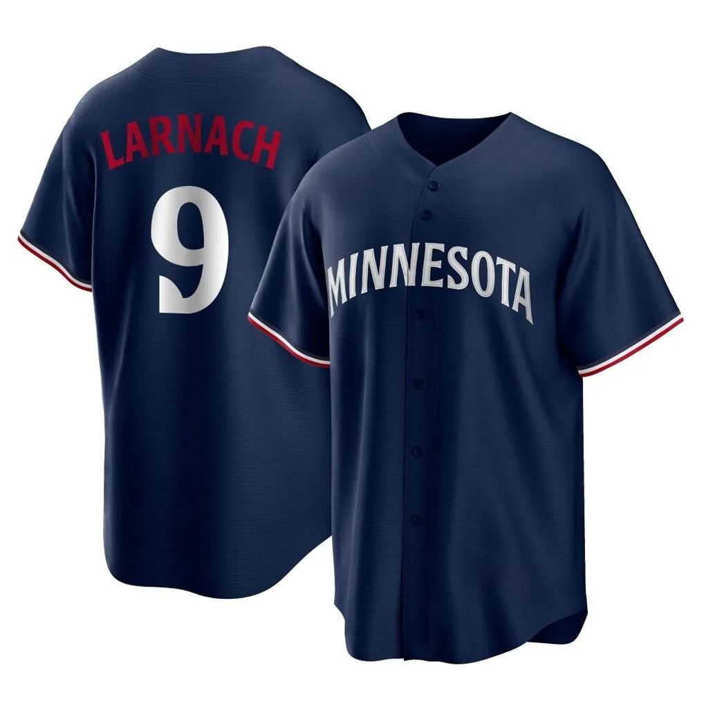 M.Twins #9 Trevor Larnach Player Navy Replica Alternate Home Fdoa Stitched Jerseys