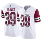 W.Commanders #39 Jeremy Reaves Player White Limited Vapor Home Game Gdoa Stitched Jerseys