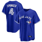 T.Blue Jays #4 George Springer Player Royal Home Game Fdoa Stitched Jerseys