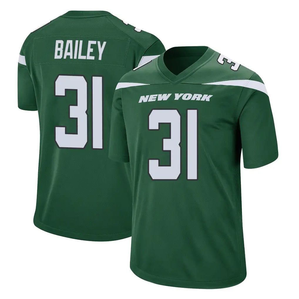 NY.Jets #31 David Bailey Player Green Home Game Gdoa Stitched Jerseys