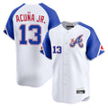 A.Braves #13 Ronald Acuna Jr Player White City Connect Limited Home Game Gdoa Stitched Jerseys