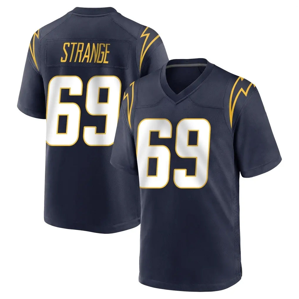 LA.Chargers #69 Cole Strange Player Navy Home Game Stitched Jerseys