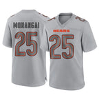 C.Bears #25 Kyle Monangai Player Gray Atmosphere Fashion Game Gdoa Stitched Jerseys