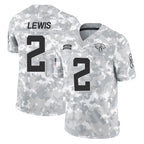 J.Jaguars #2 Jourdan Lewis Player Arctic Camo Salute To Service Limited Game Gdoa Stitched Jerseys