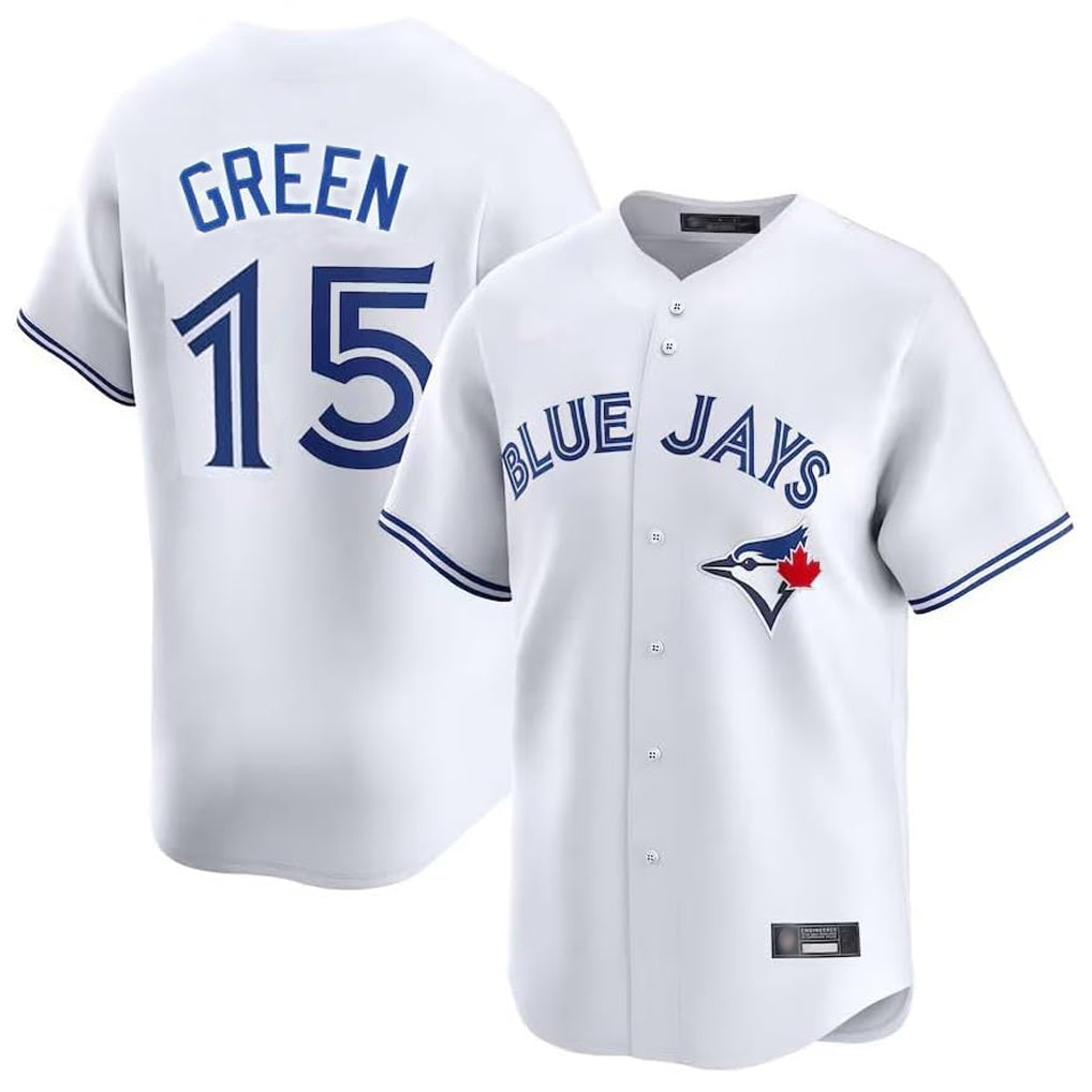 T.Blue Jays #15 Chad Green Player White Home Limited Fdoa Stitched Jerseys