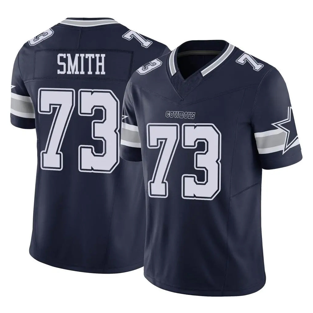 D.Cowboys #73 Tyler Smith Player Navy Limited Vapor F.U.S.E. Home Game Gdoa Stitched Jerseys