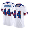 B.Bills #44 Joe Andreessen Player White Vapor F.U.S.E. Limited Home Game Gdoa Stitched Jerseys