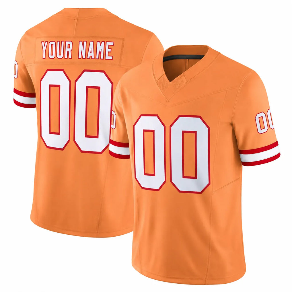 Custom TB.Buccaneers Orange Limited Vapor F.U.S.E. Home Game Any Name & Numbers Gdoa Stitched Jerseys