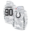 IN.Colts #90 Grover Stewart Player Arctic Camo Salute to Service Hoodies Limited Game Gdoa Stitched Jerseys