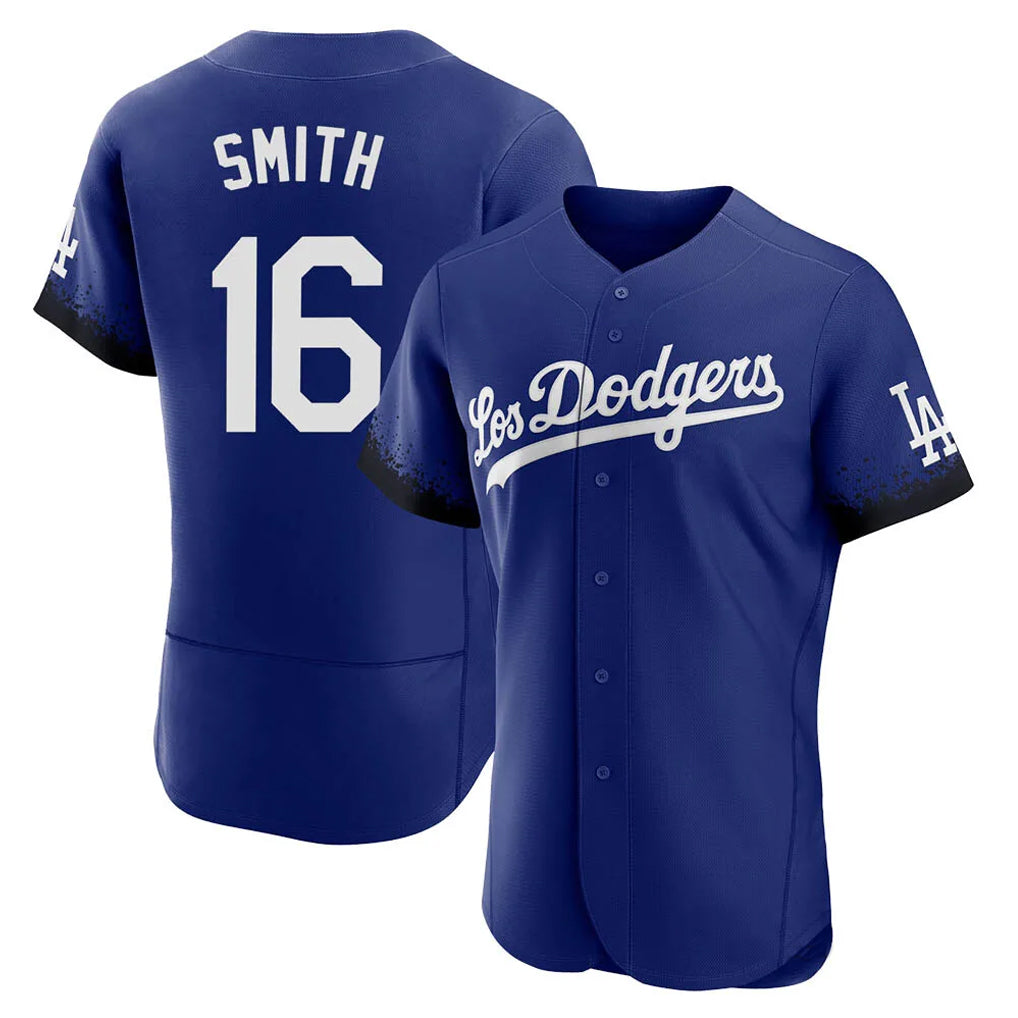 LA.Dodgers #16 Will Smith Player Royal City Connect Elite Home Fdoa Stitched Jerseys