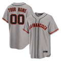 Custom SF.Giants Gray Home Game Any Name & Number Gdoa Stitched Jerseys