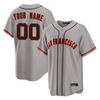 Custom SF.Giants Gray Home Game Any Name & Number Gdoa Stitched Jerseys