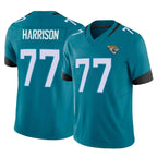 J.Jaguars #77 Anton Harrison Player Teal Vapor F.U.S.E. Limited Home Game Gdoa Stitched Jerseys