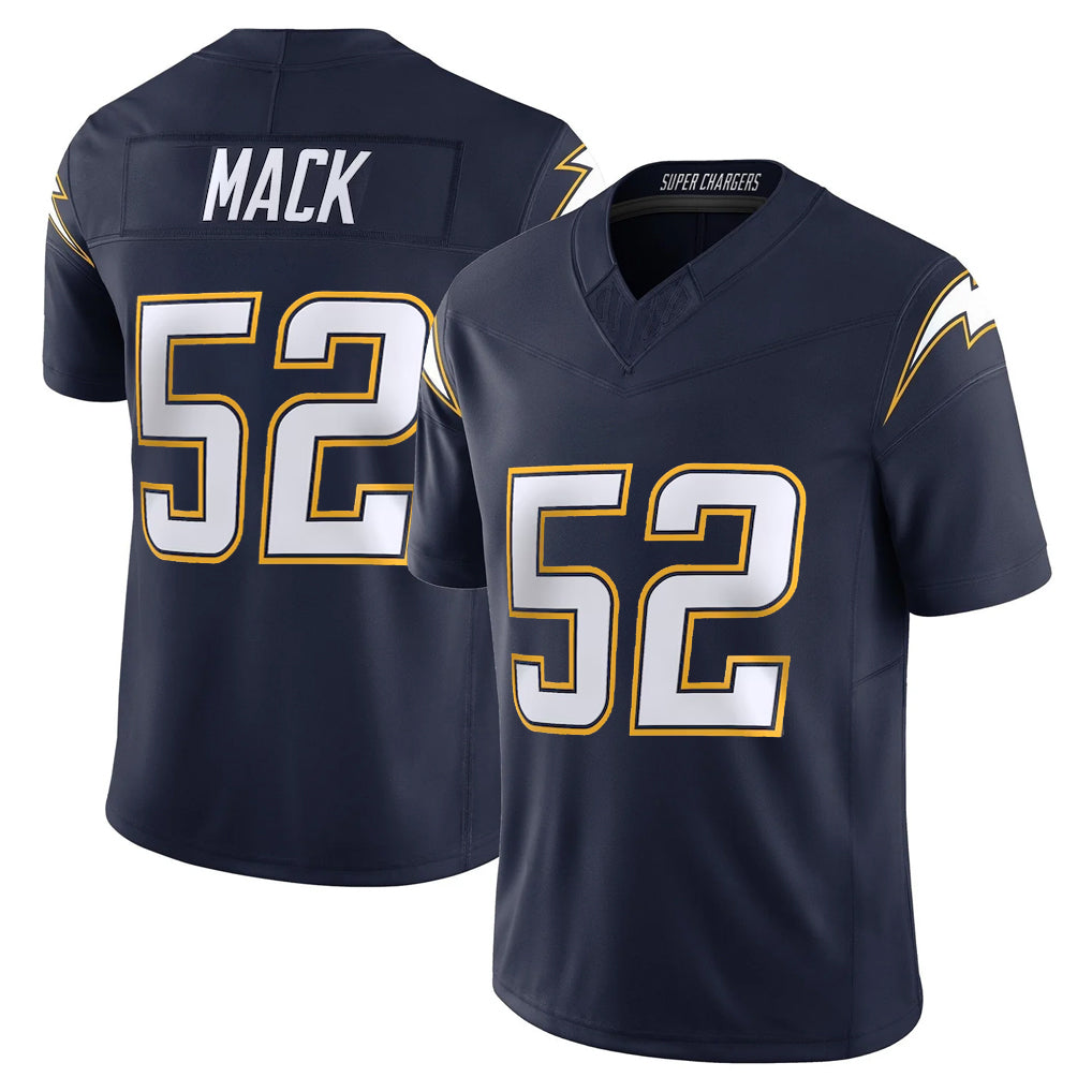 LA.Chargers #52 Khalil Mack Player Navy Vapor F.U.S.E. Limited Home Game Gdoa Stitched Jerseys