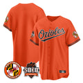 B.Orioles ## Orioles Blank Player Orange 30th Anniversary of 2131 Home Game Gdoa Stitched Jerseys