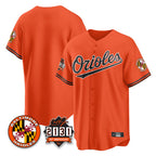 B.Orioles ## Orioles Blank Player Orange 30th Anniversary of 2131 Home Game Gdoa Stitched Jerseys