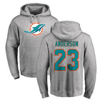 M.Dolphins #23 Zayne Anderson Player Gray LOGO Pullover Hoodies Limited Gdoa Stitched Jerseys