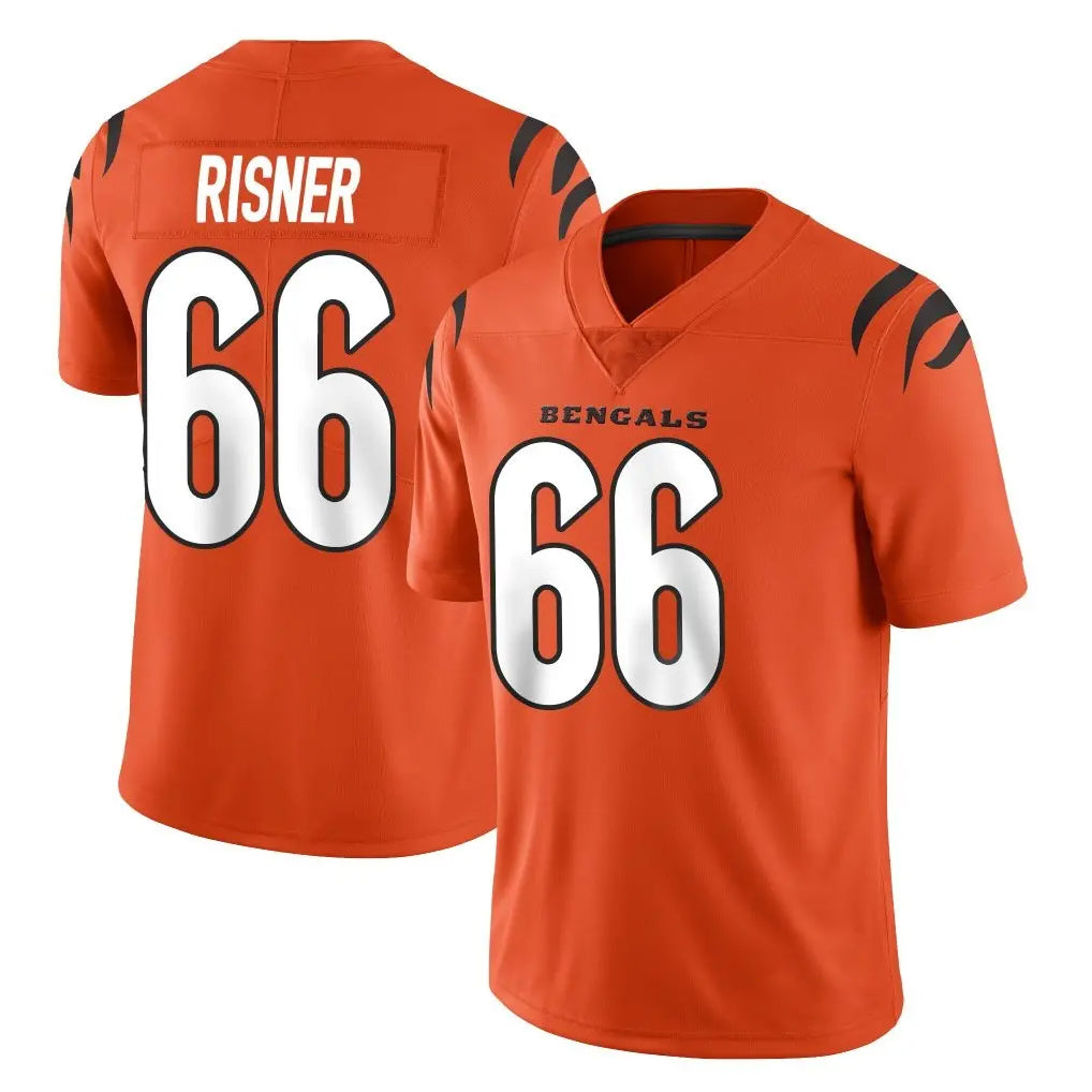 C.Bengals #66 Dalton Risner Player Orange Vapor Untouchable Limited Home Game Gdoa Stitched Jerseys