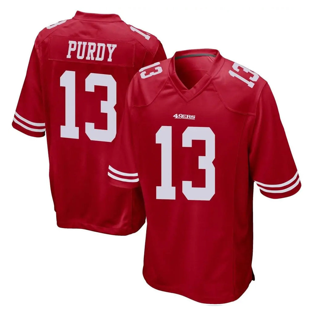 SF.49ers #13 Brock Purdy Player Red Home Game Gdoa Stitched Jerseys
