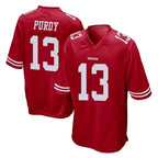 SF.49ers #13 Brock Purdy Player Red Home Game Gdoa Stitched Jerseys