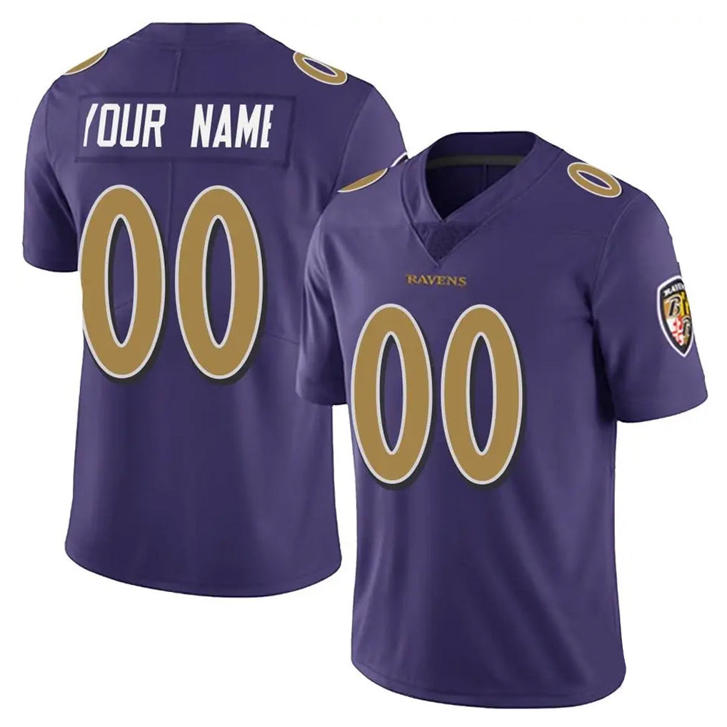 Custom B.Ravens Purple Color Vapor Untouchable Limited Any Name & Numbers Gdoa Stitched Jerseys