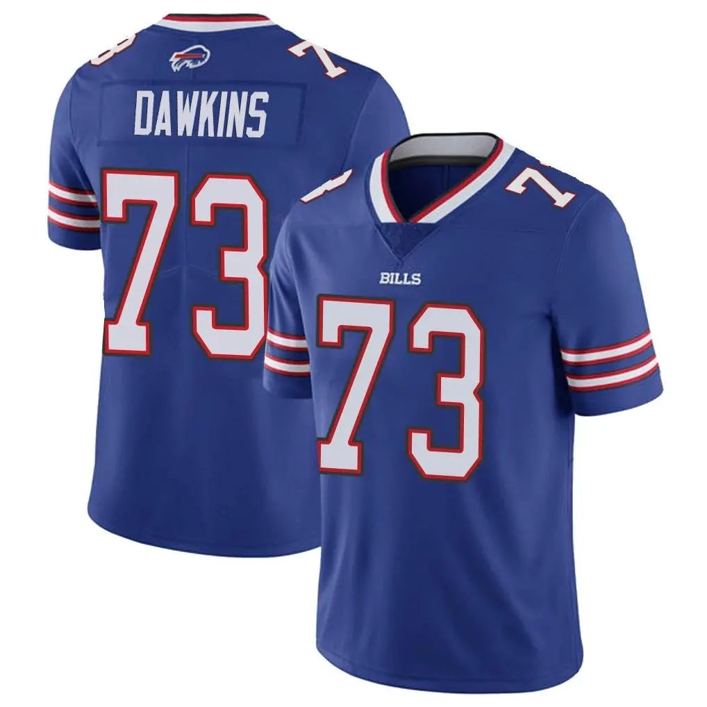 B.Bills #73 Dion Dawkins Player Royal Vapor Untouchable Limited Gdoa Stitched Jerseys