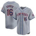 NY.Mets #16 Dwight Gooden Player Gray Road Limited Home Fdoa Stitched Jerseys