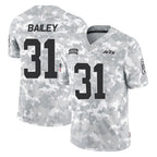 NY.Jets #31 David Bailey Player Arctic Camo Salute to Service Limited Game Gdoa Stitched Jerseys