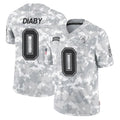 TB.Buccaneers #0 Yaya Diaby Player Arctic Camo Limited Salute To Service Home Game Gdoa Stitched Jerseys