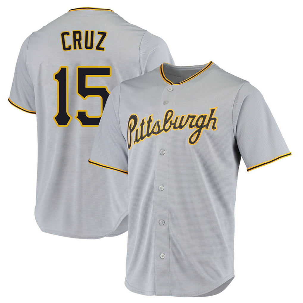 P.Pirates #15 Oneil Cruz Player Gray Road Home Game Fdoa Stitched Jerseys