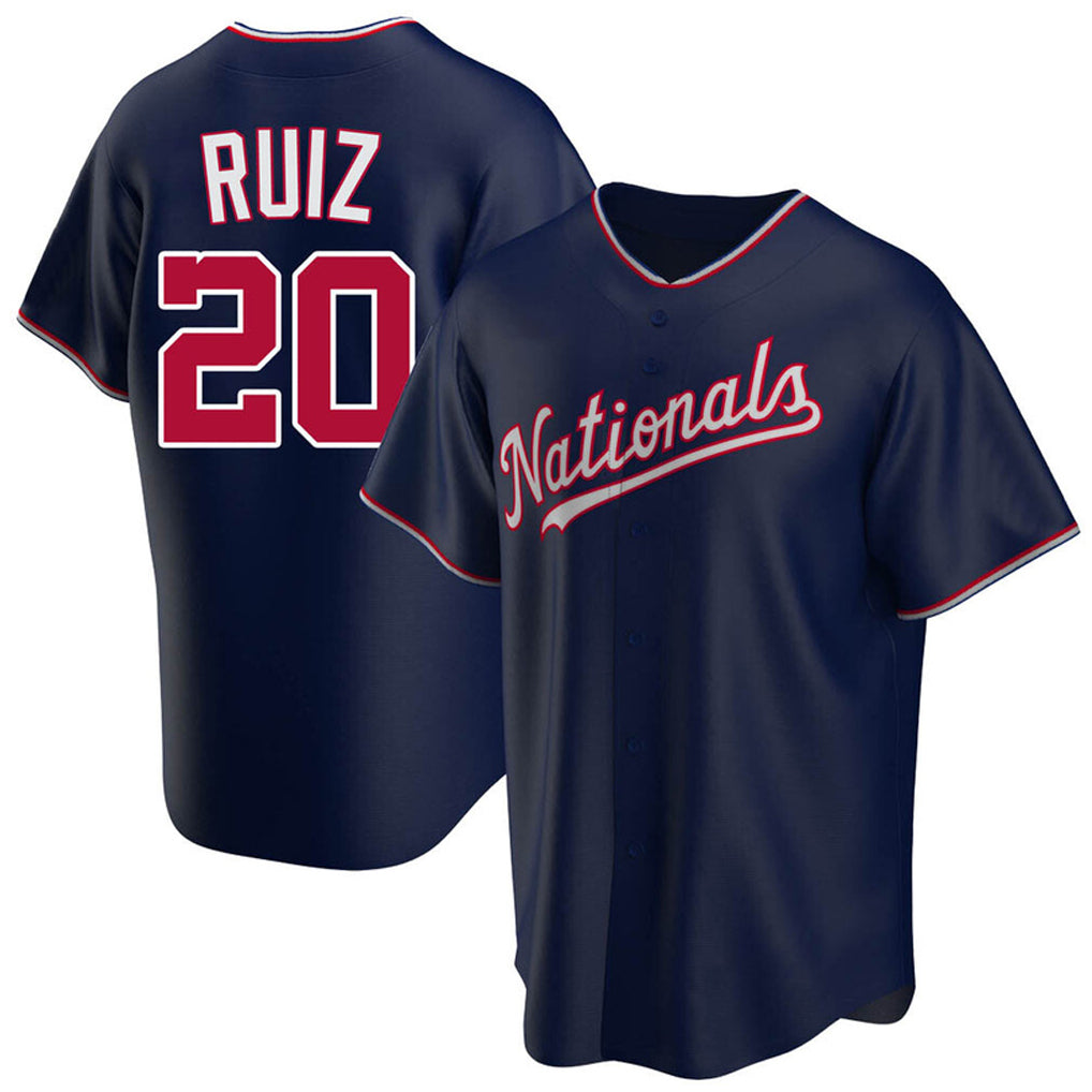 W.Nationals #20 Keibert Ruiz Player Navy Replica Game Fdoa Stitched Jerseys