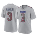 B.Bills #3 Damar Hamlin Player Gray Home Game Gdoa Stitched Jerseys