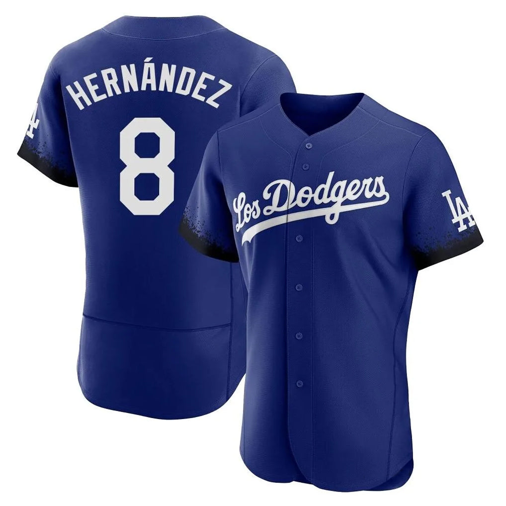 LA.Dodgers #8 Enrique Hern¨¢ndez Player Royal City Connect Elite Home Fdoa Stitched Jerseys