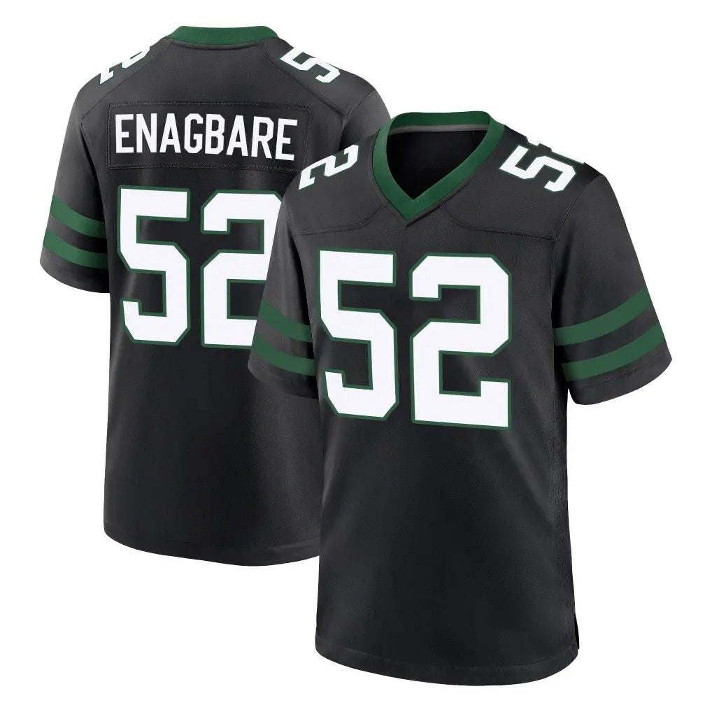 NY.Jets #52 Kingsley Enagbare Player Black Legacy Home Game Gdoa Stitched Jerseys
