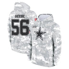 D.Cowboys #56 Cooper Beebe Player Arctic Camo Salute to Service Hoodies Limited Game Gdoa Stitched Jerseys