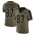 D.Cowboys #87 Jake Ferguson Player Olive Salute to Service Limited Home Game Gdoa Stitched Jerseys