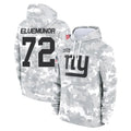 NY.Giants #72 Jermaine Eluemunor Player Arctic Camo Salute to Service Pullover Hoodies Limited Game Gdoa Stitched Jerseys