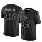 A.Cardinals #85 Trey McBride Player Black RFLCTV Limited Gdoa Stitched Jerseys