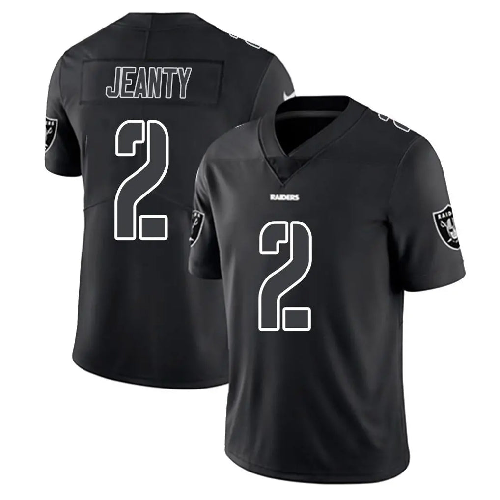 LV.Raiders #2 Ashton Jeanty Player Black Limited Black Impact Home Game Gdoa Stitched Jerseys