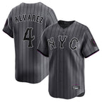 NY.Mets #4 Francisco Alvarez Player Gray City Connect Limited Fdoa Stitched Jerseys