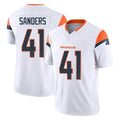D.Broncos #41 Drew Sanders Player White Limited Vapor F.U.S.E. Home Game Gdoa Stitched Jerseys