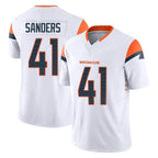 D.Broncos #41 Drew Sanders Player White Limited Vapor F.U.S.E. Home Game Gdoa Stitched Jerseys