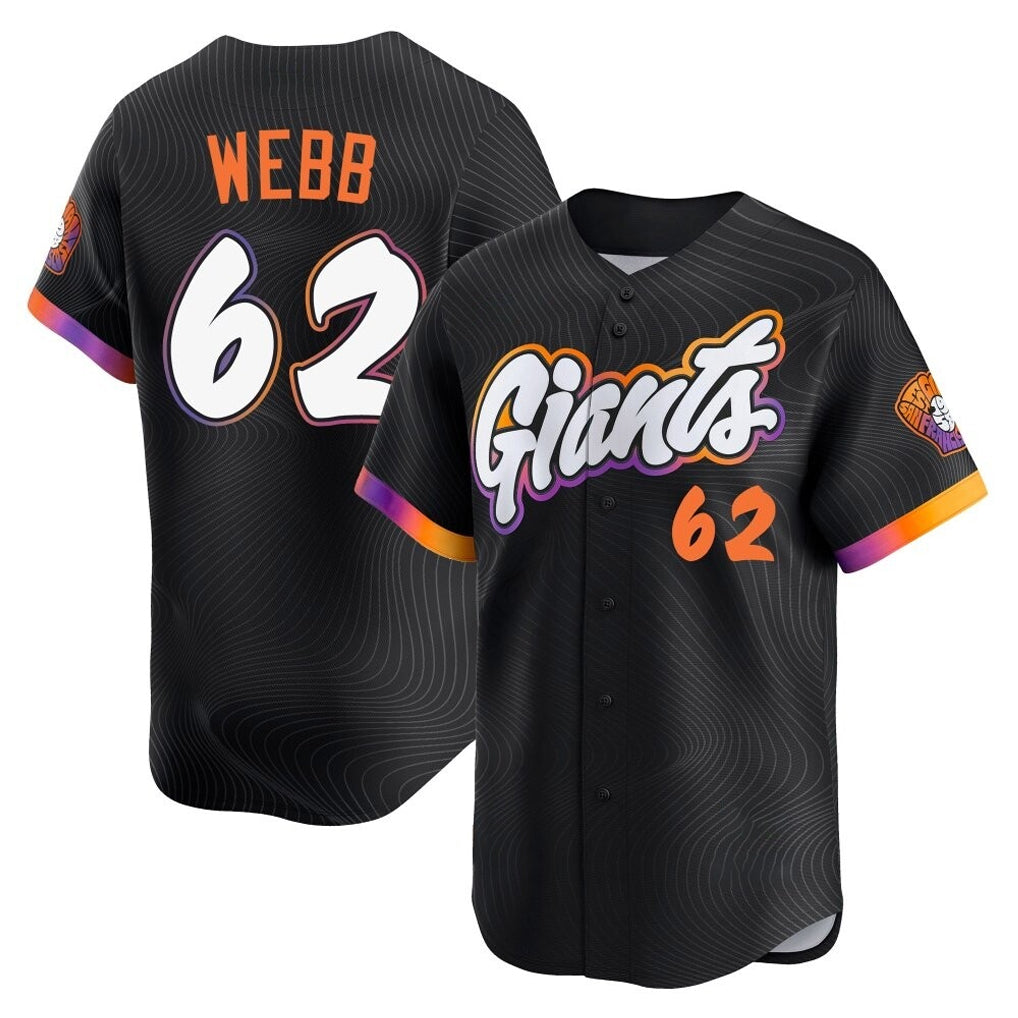 SF.Giants #62 Logan Webb Player Black City Connect Home Limited Fdoa Stitched Jerseys